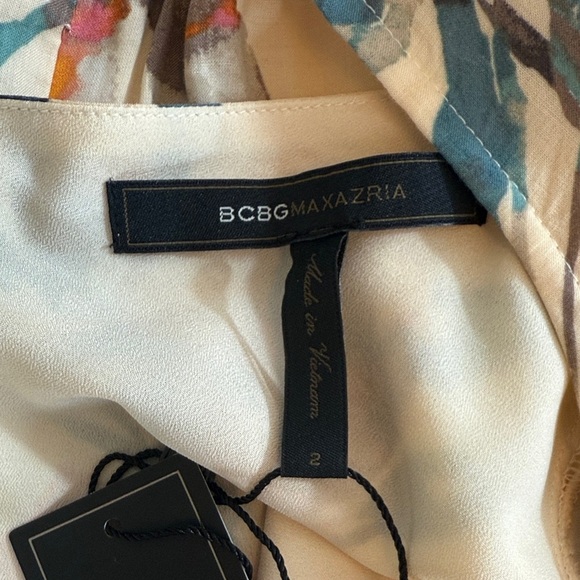 BCBGMaxazria Floral Long Sleeve Dress Size 2 - Picture 8 of 11